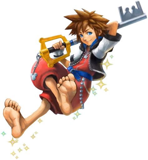 kingdom hearts sora feet|Soras feet are now regular